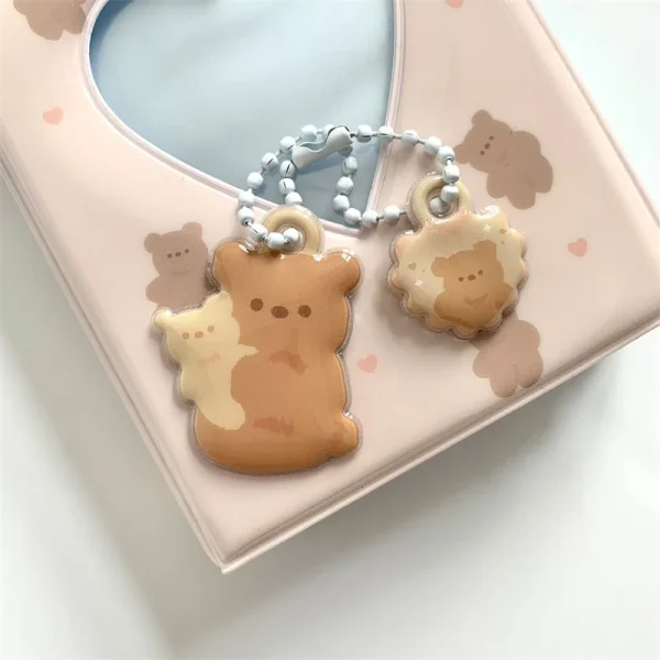 Korean Idol Mini Photo Album Pendant Cute Small Pendant Rabbit Tiger Cat Bear Squirrel Album Pendant 5