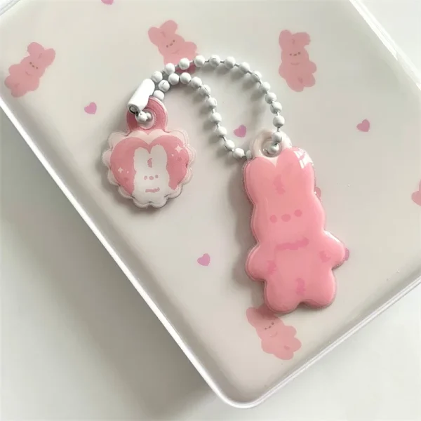 Korean Idol Mini Photo Album Pendant Cute Small Pendant Rabbit Tiger Cat Bear Squirrel Album Pendant 6