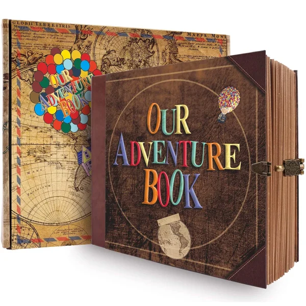 146 Pages Photo Album DIY Handmade Scrapbook Our Adventure Book Retro Kraft Album Anniversary Wedding Guest Book Memory Gift 1