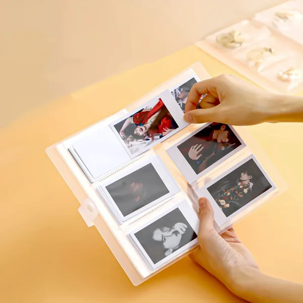 Transparent Photo Album Mini Polaroid Album Photo Card Train Ticket Card Collection Book Jewelry Card Album Photocards Holder 6