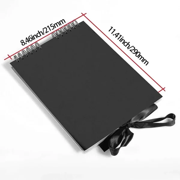 40/80 Pages  Photo Albums 80 Black Pages Memory Books A4 Craft Paper DIY Scrapbooking Picture Wedding Birthday Childrens Gift 4