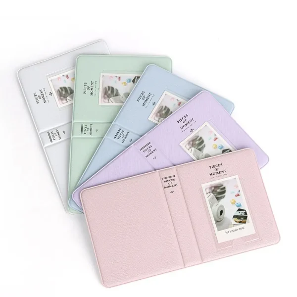 1PC 64 Pockets Photo Album Inch Pictures Storage Case Stamps Tickets Cards Organizer For Fujifilm Instax Mini 12/11/9 3