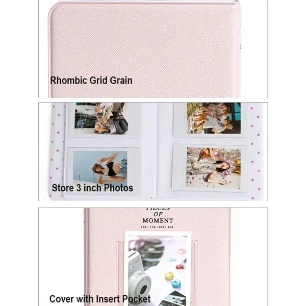 1PC 64 Pockets Photo Album Inch Pictures Storage Case Stamps Tickets Cards Organizer For Fujifilm Instax Mini 12/11/9 5