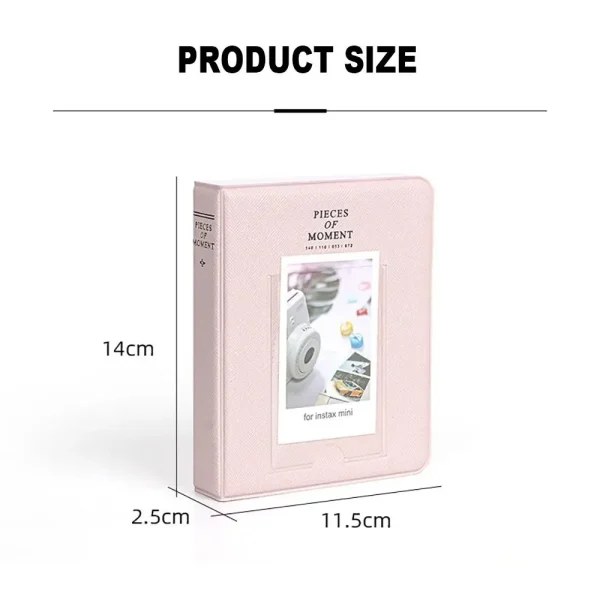 1PC 64 Pockets Photo Album Inch Pictures Storage Case Stamps Tickets Cards Organizer For Fujifilm Instax Mini 12/11/9 6