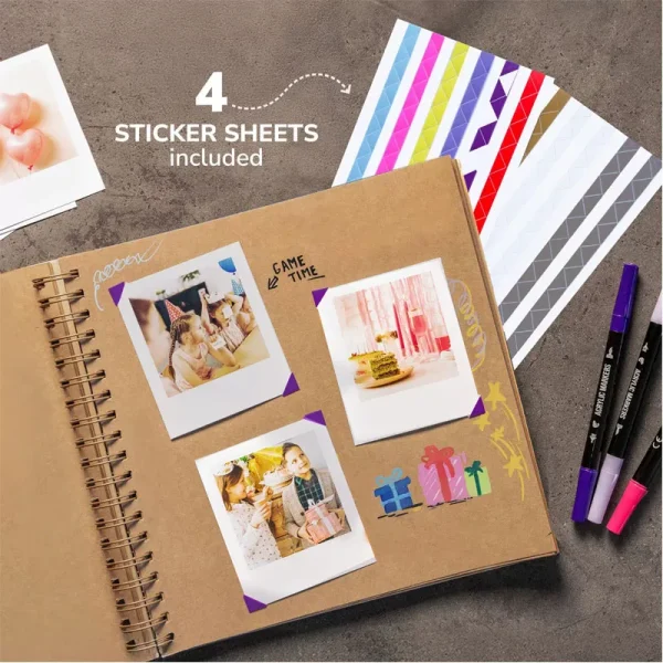 80 Pages Photo Album DIY Kraft Paper Photocard Holder Book Multifunction for Picture Scrapbooking Albums DIY Picture Craft 3