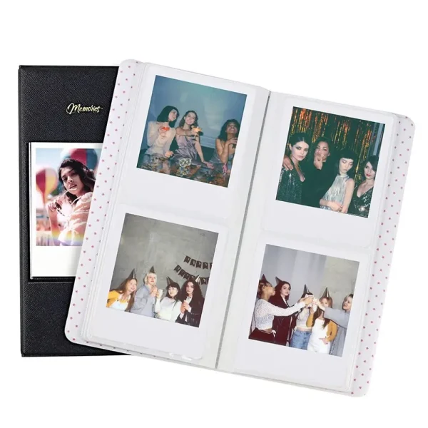 Card Organizer Instant Camera Photo Album 64 Pockets Stamp Collection Book for Polaroid 600/Fujifilm Instax W210/W300 1