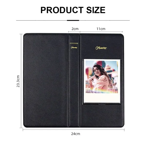 Card Organizer Instant Camera Photo Album 64 Pockets Stamp Collection Book for Polaroid 600/Fujifilm Instax W210/W300 3
