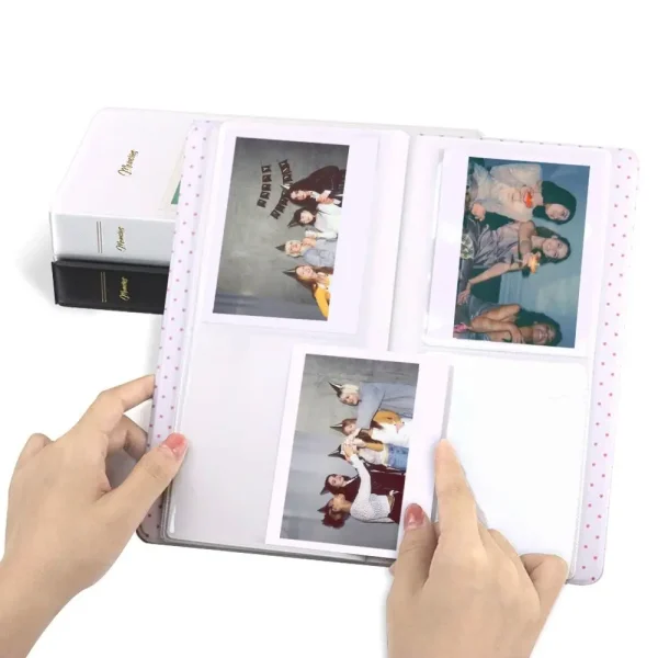 Card Organizer Instant Camera Photo Album 64 Pockets Stamp Collection Book for Polaroid 600/Fujifilm Instax W210/W300 4