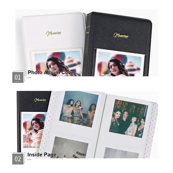 Card Organizer Instant Camera Photo Album 64 Pockets Stamp Collection Book for Polaroid 600/Fujifilm Instax W210/W300 5