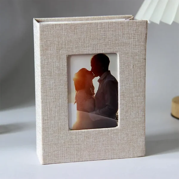 12.5*16.5cm Photo Album Linen Cover 50 Pages 100 Pockets 4x6-Inch Slip-in Scrapbook Family Picture Collection Book For Travel 1