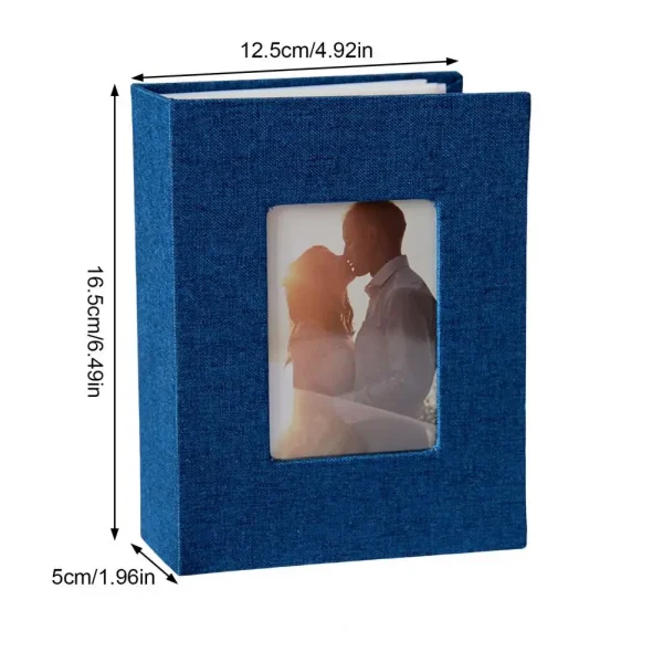 12.5*16.5cm Photo Album Linen Cover 50 Pages 100 Pockets 4x6-Inch Slip-in Scrapbook Family Picture Collection Book For Travel 6