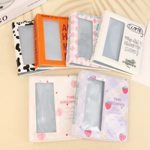 HUA HUA Cute Cartoon 4 Continuous Shooting Photo Albums PVC Clear Pockets With Inner Page Photo Album Holder 64 Pockets 1