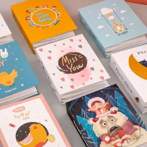 4R 100pcs Photo Album Memorial Book Cartoon Insert Recall Cute Good Time Child Gift Cute Cartoon Photo Albums 1