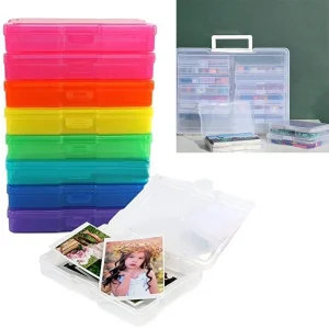 Photo Storage Box 4x6inch Photograph Picture Album Organiser Craft Container For Jewelry Tools Screws Part Hardware Storage Case 1