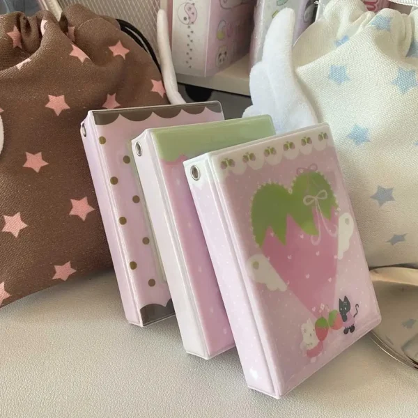 Travel Photo Album Small Card Storage Book Photocard Holder Card Holder 3 Inch INS Korean Style Mini Cute Photo Storage Album 4