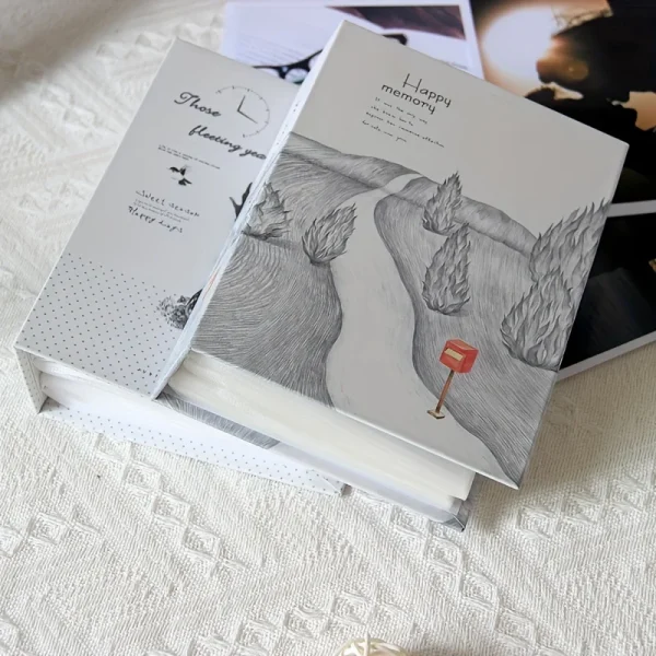 Sleek Minimalist 6-Inch Photo Album - Holds 100 Pictures, Perfect For Home Decor & Gifts 5
