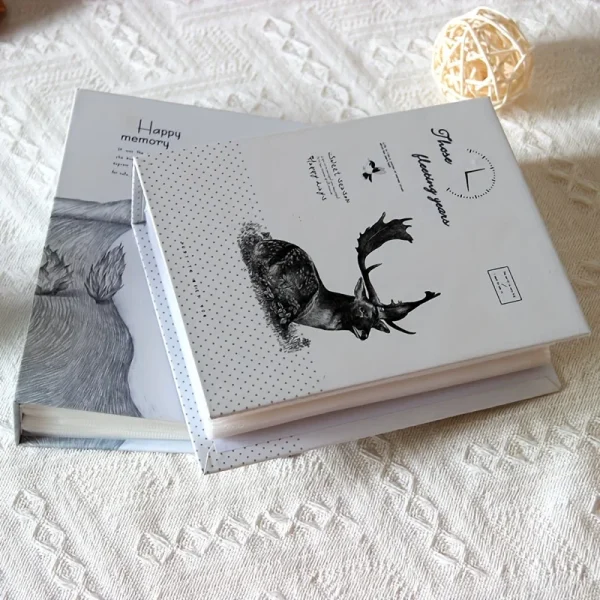 Sleek Minimalist 6-Inch Photo Album - Holds 100 Pictures, Perfect For Home Decor & Gifts 6