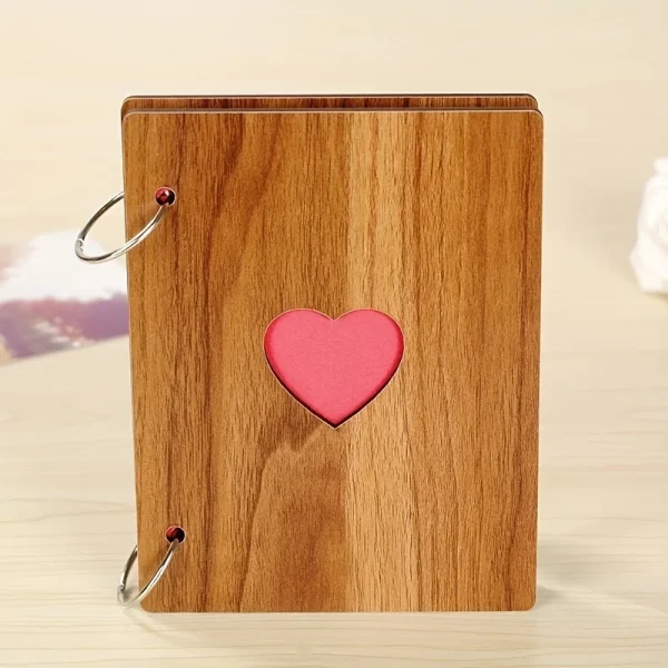 Handmade DIY Album Photo Supplies Wood Photo Album Love Romance Memory 3