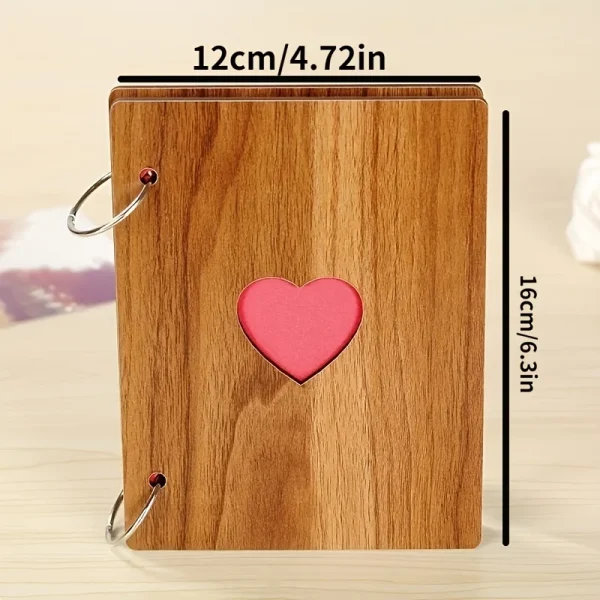 Handmade DIY Album Photo Supplies Wood Photo Album Love Romance Memory 5