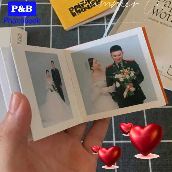 6 inch Photobook for Personalized photos DIY Photo Album for Wedding Theme-Album Baby pets grow up memory book Lovely gift 5