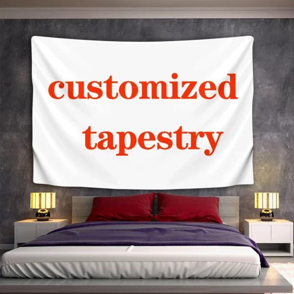 Customized Tapestry Boho Mandala Tapestries Witchcraft Wall Tapestry Print Your Photo Hippie Wall Hanging Blanket Tapestry 1