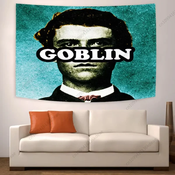 Tyler Flag The Creator Tapestry Hip Hop Music Album Cover Banners Wall Tapestries Bedroom Living Room Dorm Party Backdrop Decor 5