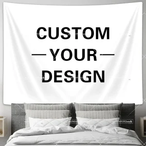 Custom Tapestry Wall Hanging Room Decor Aesthetic Personalized Tapestry Boho Hippie DIY Tapestries Party Backdrop Home Decor 1