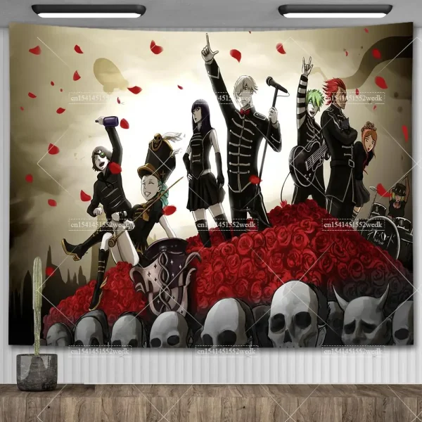 Band My Chemical Romance Tapestry Hippie Music Album Cover Posters Rock Tapestry Aesthetic Bedroom Decoration Wall Art Posters 3