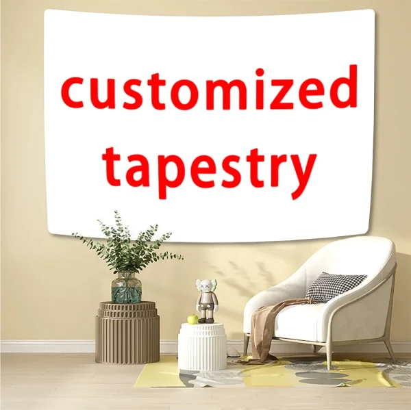 Customized Tapestry Mandala Boho Hippie Wall Hanging Room Decoration Print Your Photo Custom Home Decor Background Cloth 1
