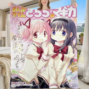 1PC Anime Puella Magi Madoka Magica Tapestry Printed Large Wall Tapestry Art Science Fiction Room Home Decor Decor Blanket 1