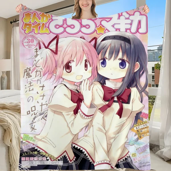 1PC Anime Puella Magi Madoka Magica Tapestry Printed Large Wall Tapestry Art Science Fiction Room Home Decor Decor Blanket 1