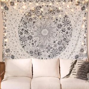 VIKAMA Vintage Bohemian Tapestry Bedroom Living Room Hippie Wall Hanging Waterproof Anti-fading Home Wall Decoration 1