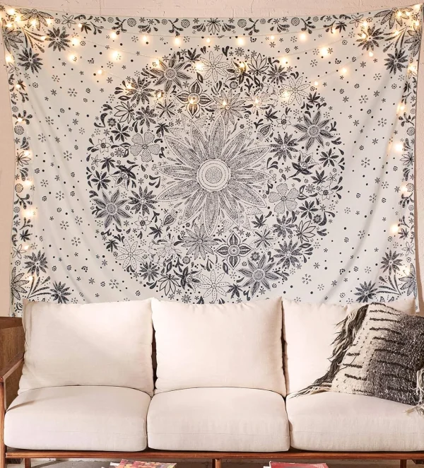 VIKAMA Vintage Bohemian Tapestry Bedroom Living Room Hippie Wall Hanging Waterproof Anti-fading Home Wall Decoration 1