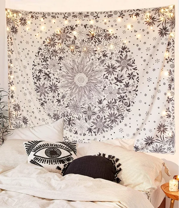 VIKAMA Vintage Bohemian Tapestry Bedroom Living Room Hippie Wall Hanging Waterproof Anti-fading Home Wall Decoration 3