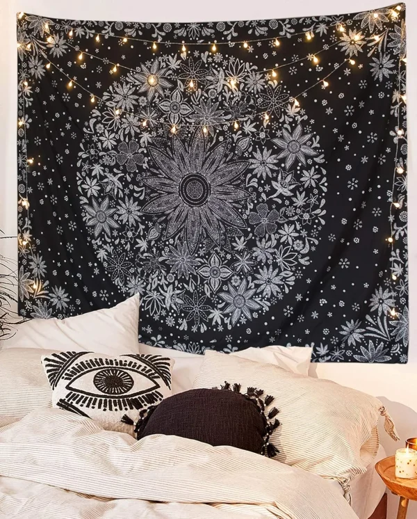 VIKAMA Vintage Bohemian Tapestry Bedroom Living Room Hippie Wall Hanging Waterproof Anti-fading Home Wall Decoration 4