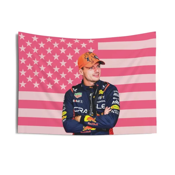2025 Racing athlete Tapestry Pink USA Flag Design Bedroom Dorm Wall Decor 3D Printed Car Enthusiast Gift for Men Women 4