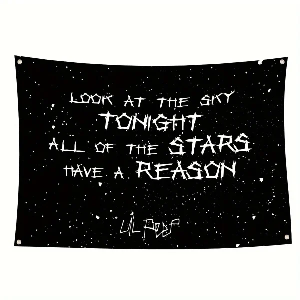 Lil Peep Rapper Tapestry, Love Rapper Wall Hanging Flag, Artistic Home Decor, Bedroom/Living Room Curtain, Balcony Accent, Gift 6