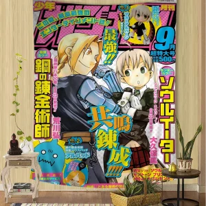 S-Soul E-Eater Anime Cartoon Tapestry Art Science Fiction Room Home Decor Wall Hanging Sheets 1