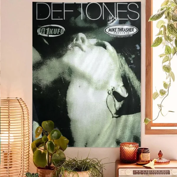 Hip Hop Singer Star Deftones Hanging Bohemian Tapestry Bohemian Wall Tapestries Mandala Kawaii Room Decor 2