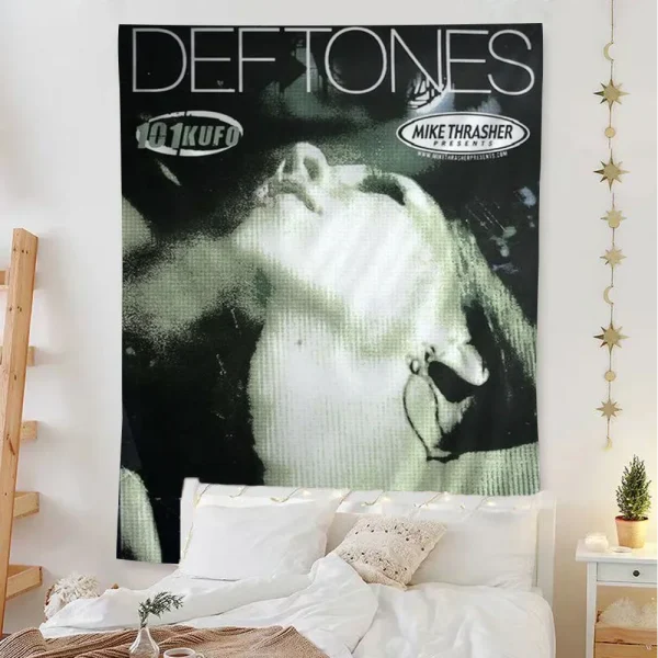 Hip Hop Singer Star Deftones Hanging Bohemian Tapestry Bohemian Wall Tapestries Mandala Kawaii Room Decor 3