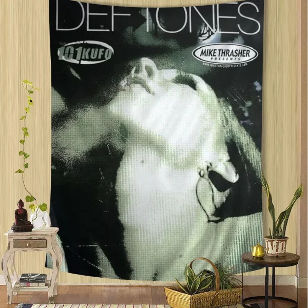 Hip Hop Singer Star Deftones Hanging Bohemian Tapestry Bohemian Wall Tapestries Mandala Kawaii Room Decor 5