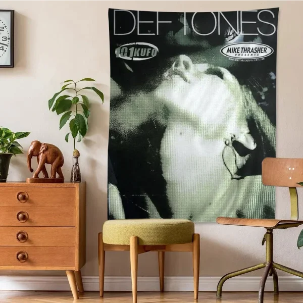 Hip Hop Singer Star Deftones Hanging Bohemian Tapestry Bohemian Wall Tapestries Mandala Kawaii Room Decor 6