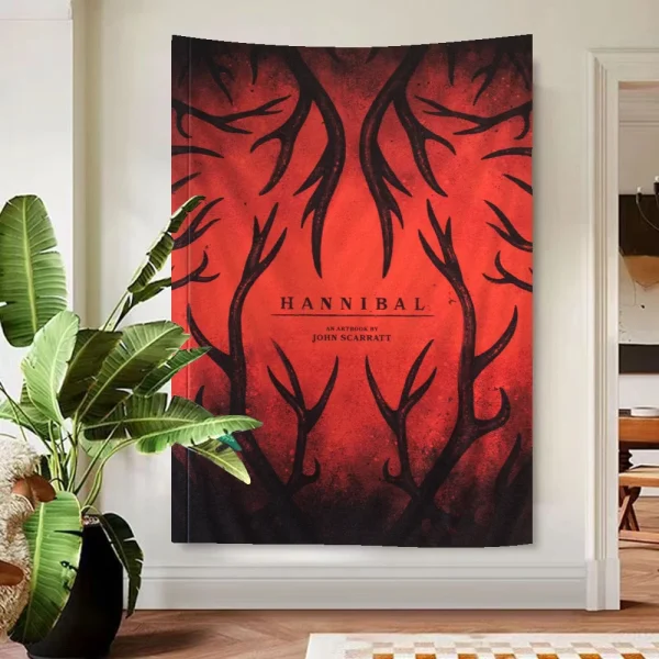 Hannibal TV Printed Large Wall Tapestry Cheap Hippie Wall Hanging Bohemian Wall Tapestries Mandala Home Decor 6