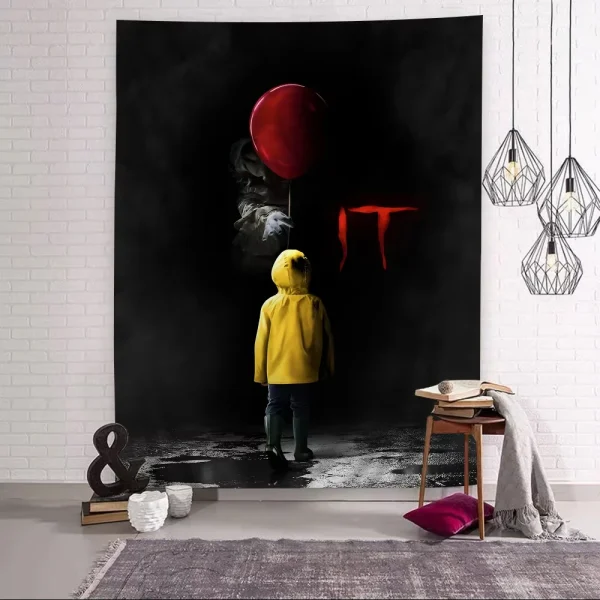 Stephen King S It P-pennywise Classic Vintage Wall Tapestry Hanging Tarot Hippie Wall Rugs Dorm Wall Art Decor Wall Tapestries 6