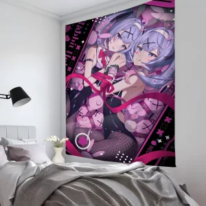 1pc Anime Hatsune Miku  Tapestry Room Decor Wall Cloth Party Hanging Background Room Decor Baby Room 1