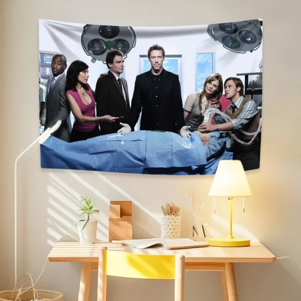 House The Doctor Tapestry Classic TV Home Decor Wall Hanging Coverings For Bedroom Dorm Living Room Background Cloth Fans Gift 4
