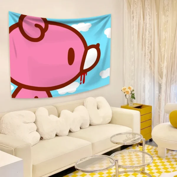 3x5ft Kawaii G-Gloomy Bear Tapestry Anime Tapestry Hanging Tarot Hippie Dorm Wall Hanging Decoration Bohemian Hippie Decor 6