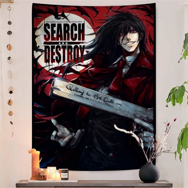 H-Hellsing Colorful Tapestry Wall Hanging Bohemian Wall Tapestries Mandala Wall Art Decor 1