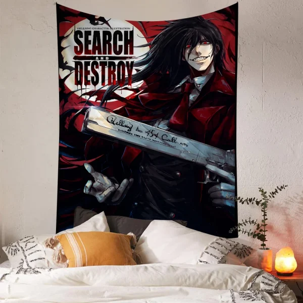 H-Hellsing Colorful Tapestry Wall Hanging Bohemian Wall Tapestries Mandala Wall Art Decor 2
