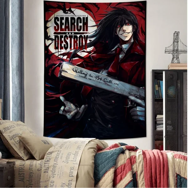 H-Hellsing Colorful Tapestry Wall Hanging Bohemian Wall Tapestries Mandala Wall Art Decor 3